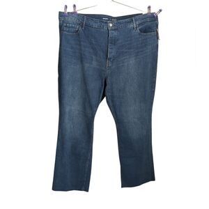 Old Navy Kicker Boot Cut Extra High Rise Button Fly Stretch Jean Plus Sz 24